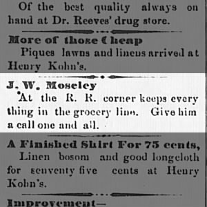 R.R. Corner-May 30, 1879-Orangeburg Times